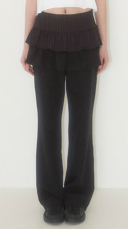 【予約配送】Ruffle color skirt pants