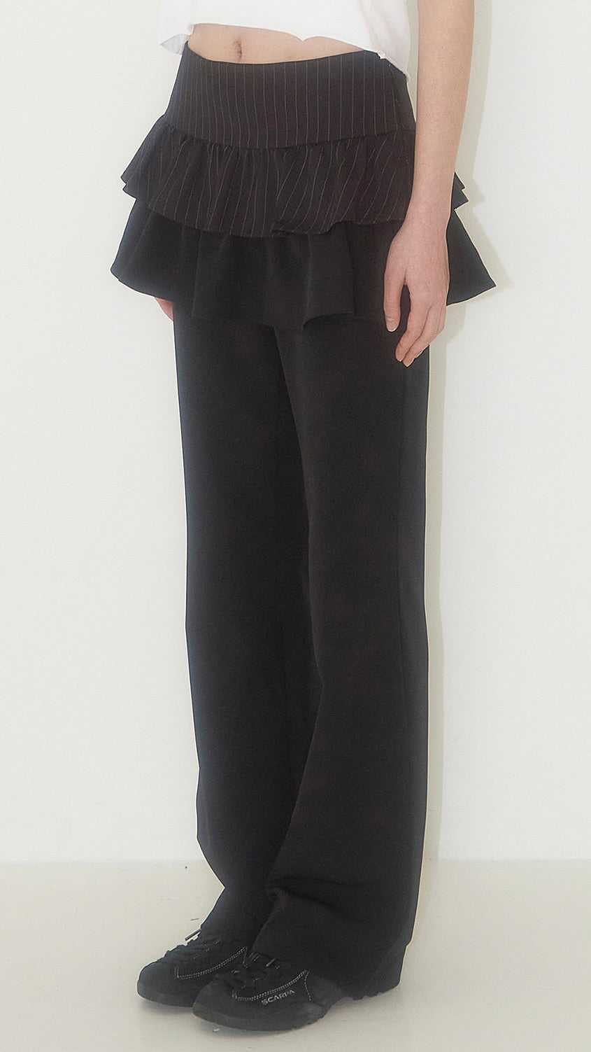 【予約配送】Ruffle color skirt pants