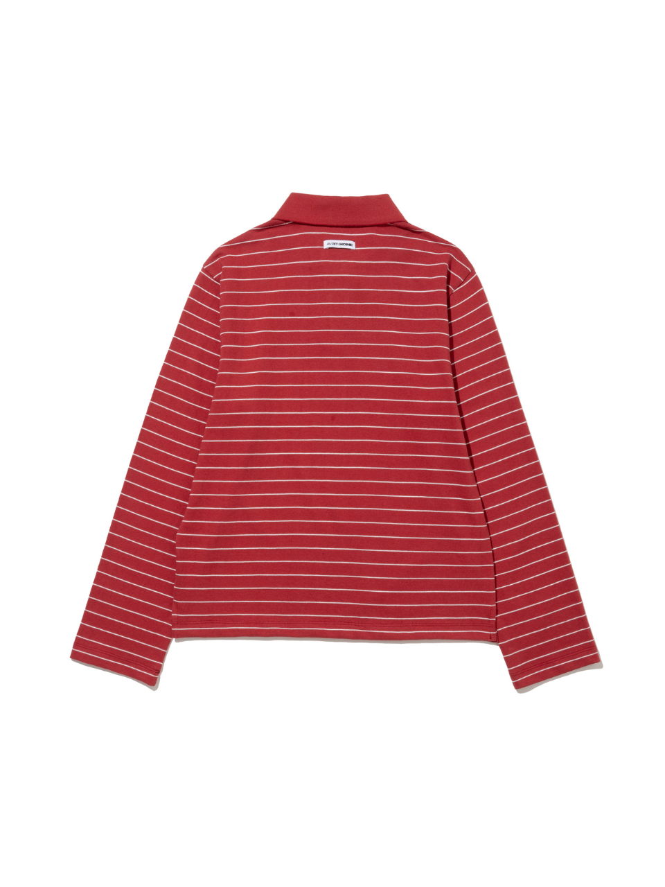 【ILLIT モカ着用】Rugby stripe collar t-shirt