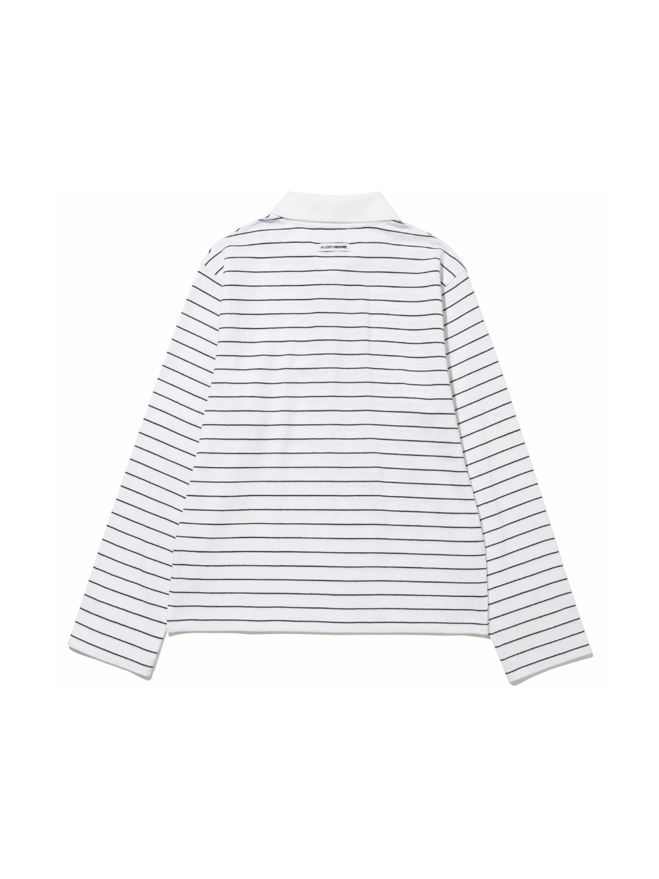 【ILLIT モカ着用】Rugby stripe collar t-shirt