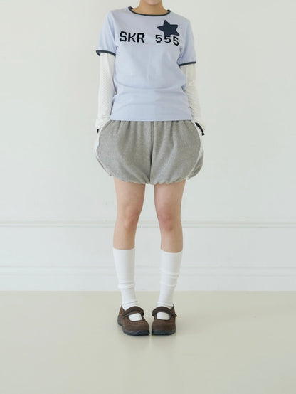 【ILLIT モカ着用】SKR 555 layered top