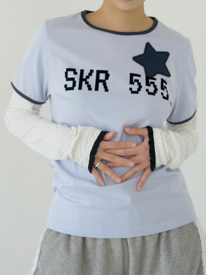 【ILLIT モカ着用】SKR 555 layered top