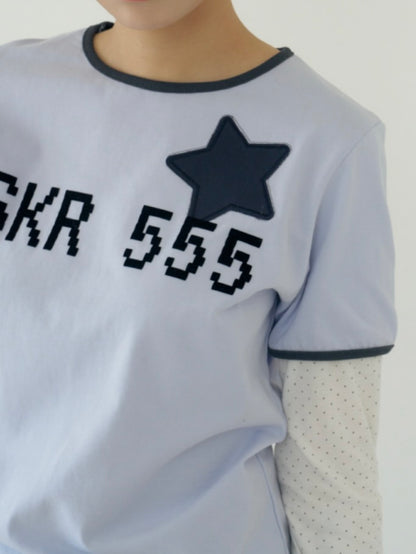【ILLIT モカ着用】SKR 555 layered top