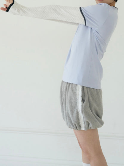 【ILLIT モカ着用】SKR 555 layered top