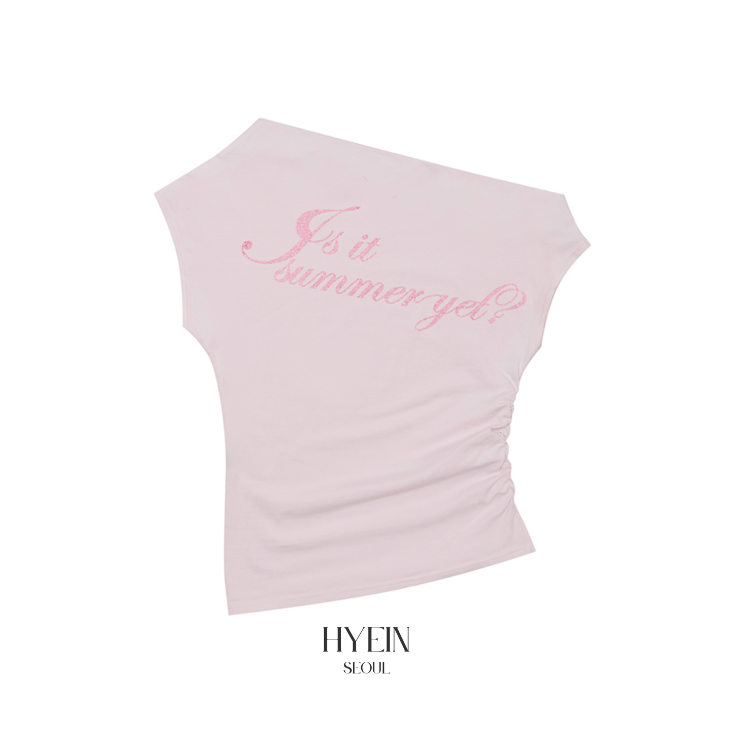 【ITZY ユナ着用】Sm glitter offshoulder tee / pink