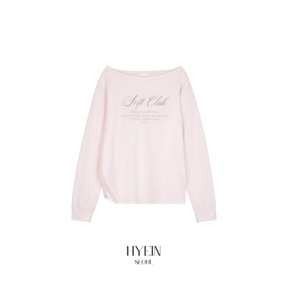 Soft club one shoulder sweatshirt / pink【IVE レイ着用】
