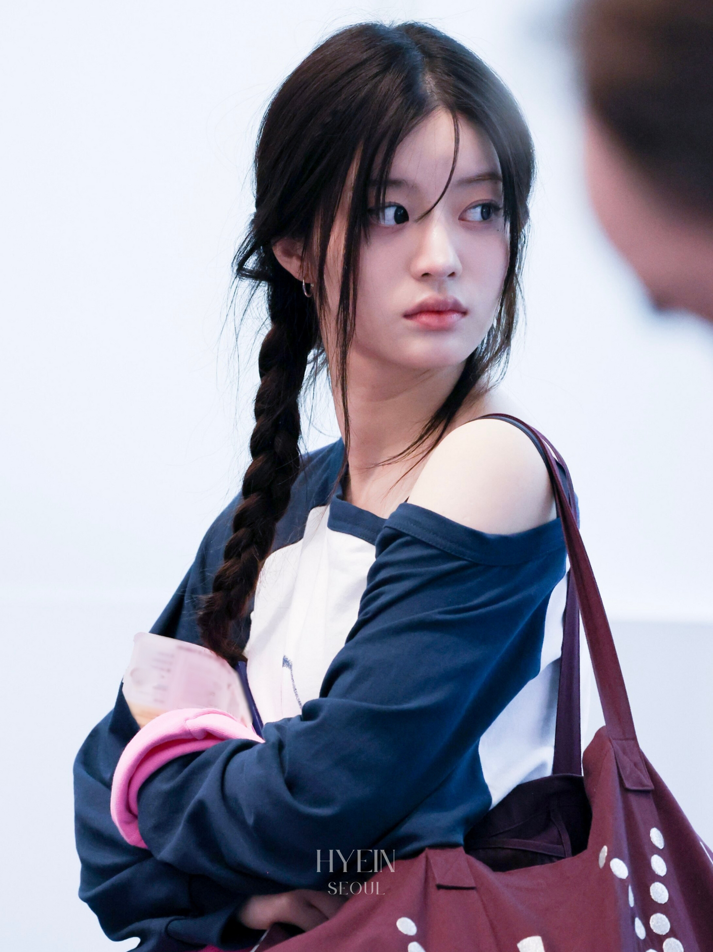 【ILLIT ミンジュ着用】Stardust raglan long sleeve / navy