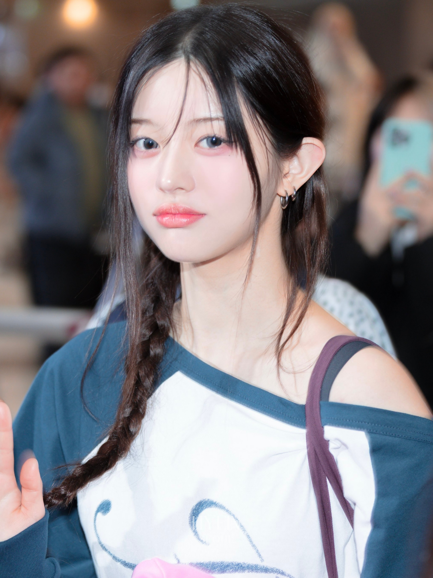 【ILLIT ミンジュ着用】Stardust raglan long sleeve / navy