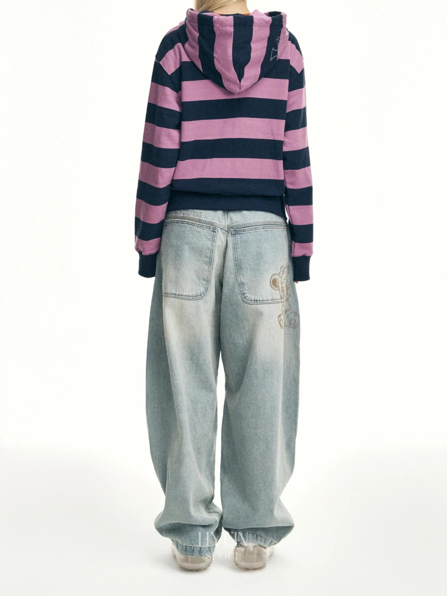 Time table hooded zip up / purple【ILLIT モカ着用】