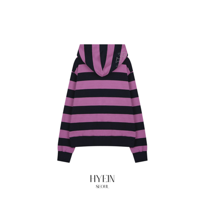 Time table hooded zip up / purple【ILLIT モカ着用】