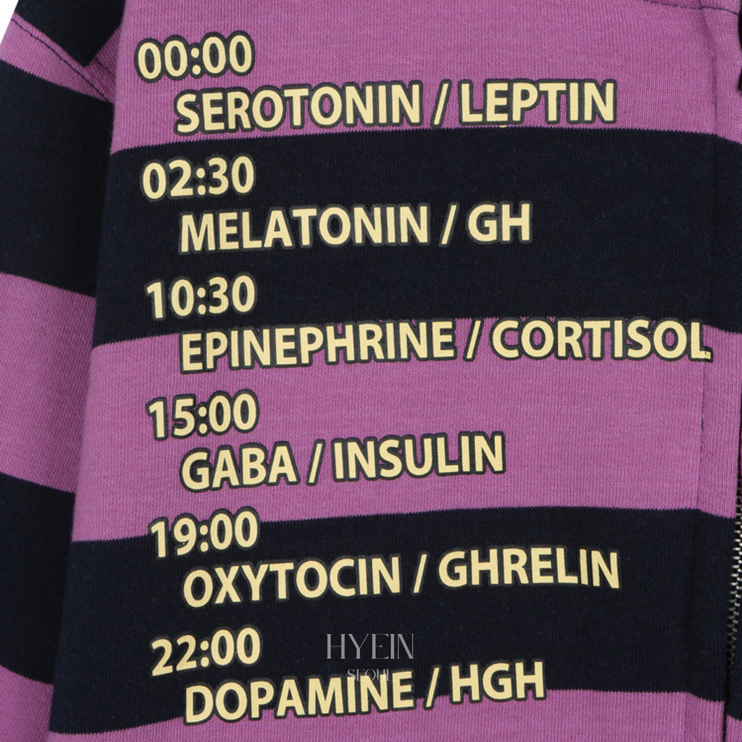 Time table hooded zip up / purple【ILLIT モカ着用】