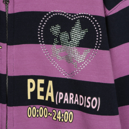 Time table hooded zip up / purple【ILLIT モカ着用】