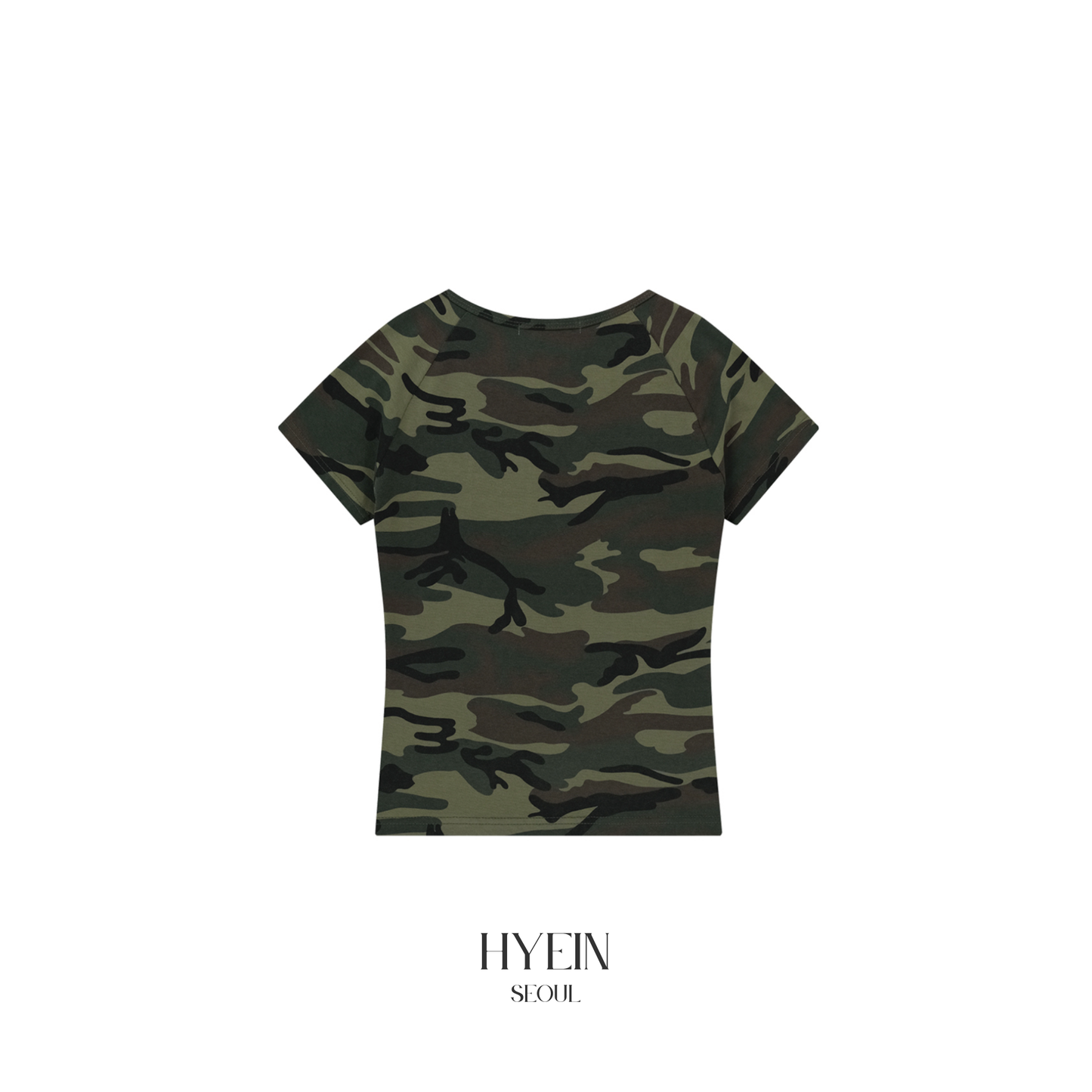 Vintage cross button down tee / camo