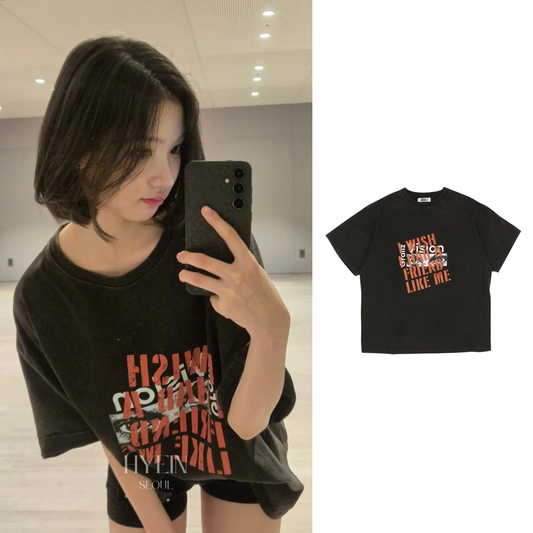 Vision washed t-shirts / washed black