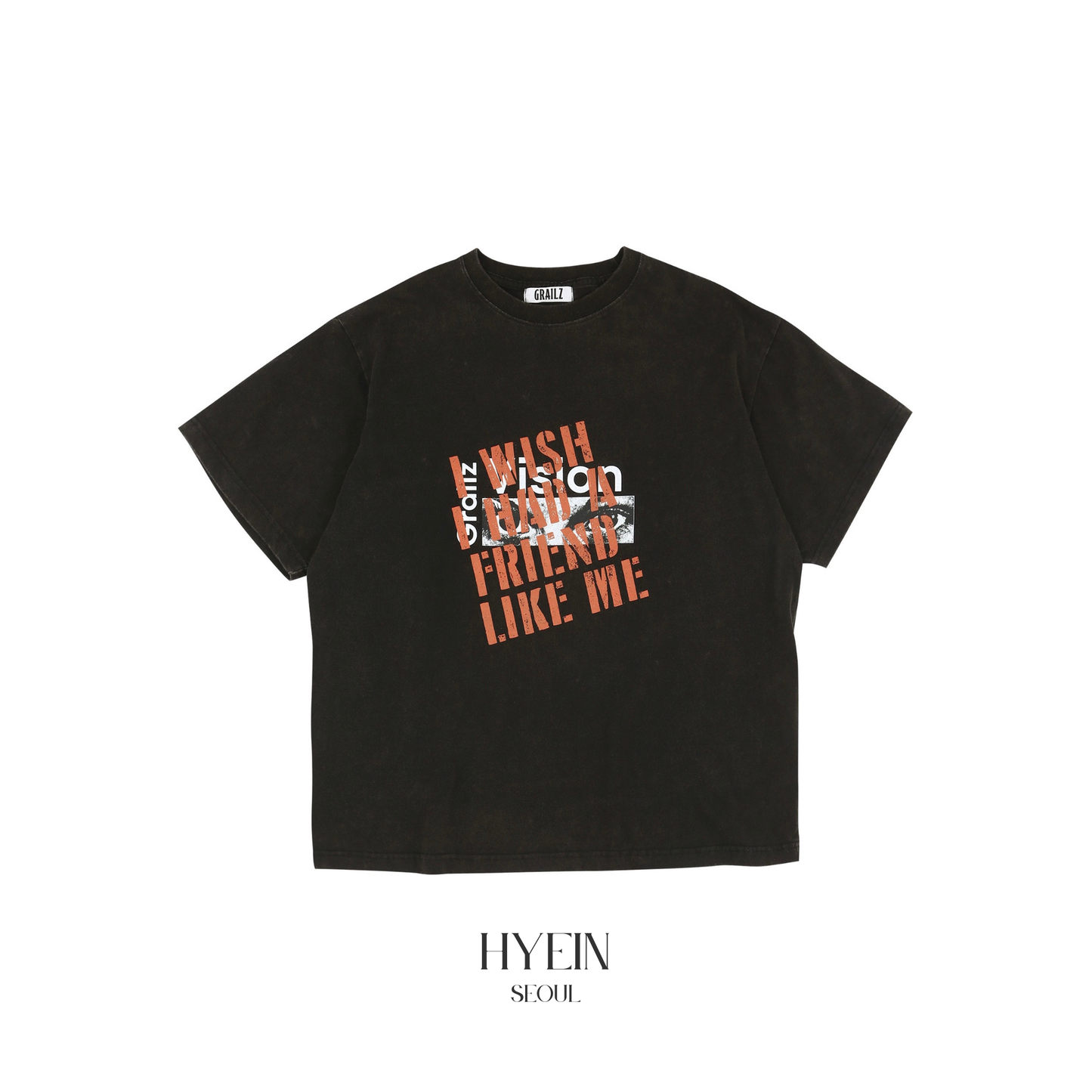 Vision washed t-shirts / washed black