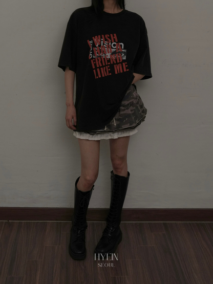 Vision washed t-shirts / washed black