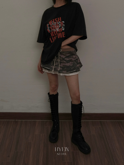 Vision washed t-shirts / washed black