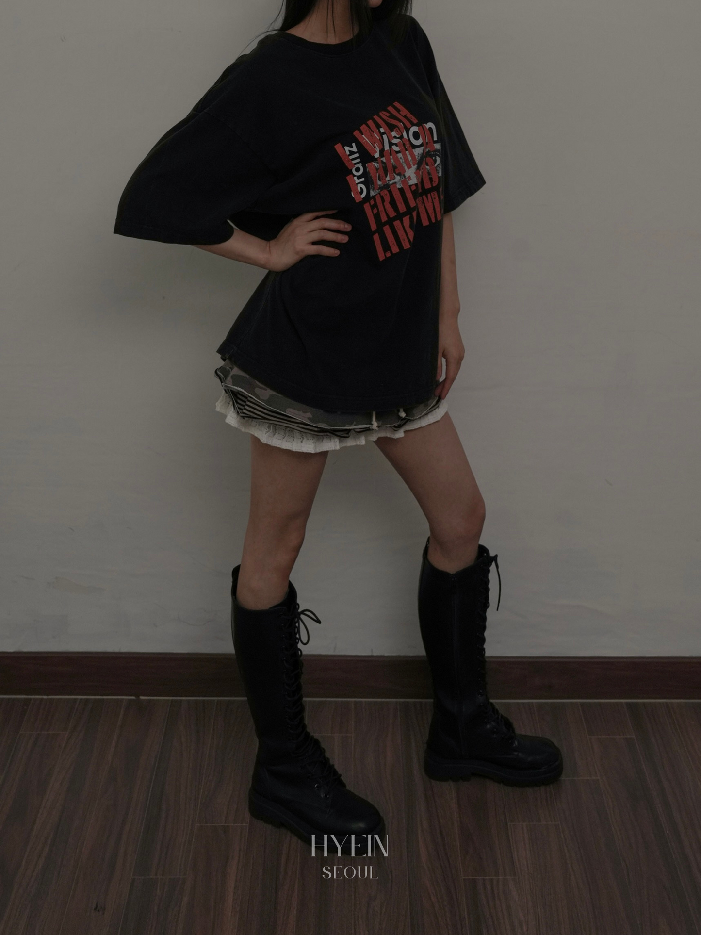 Vision washed t-shirts / washed black