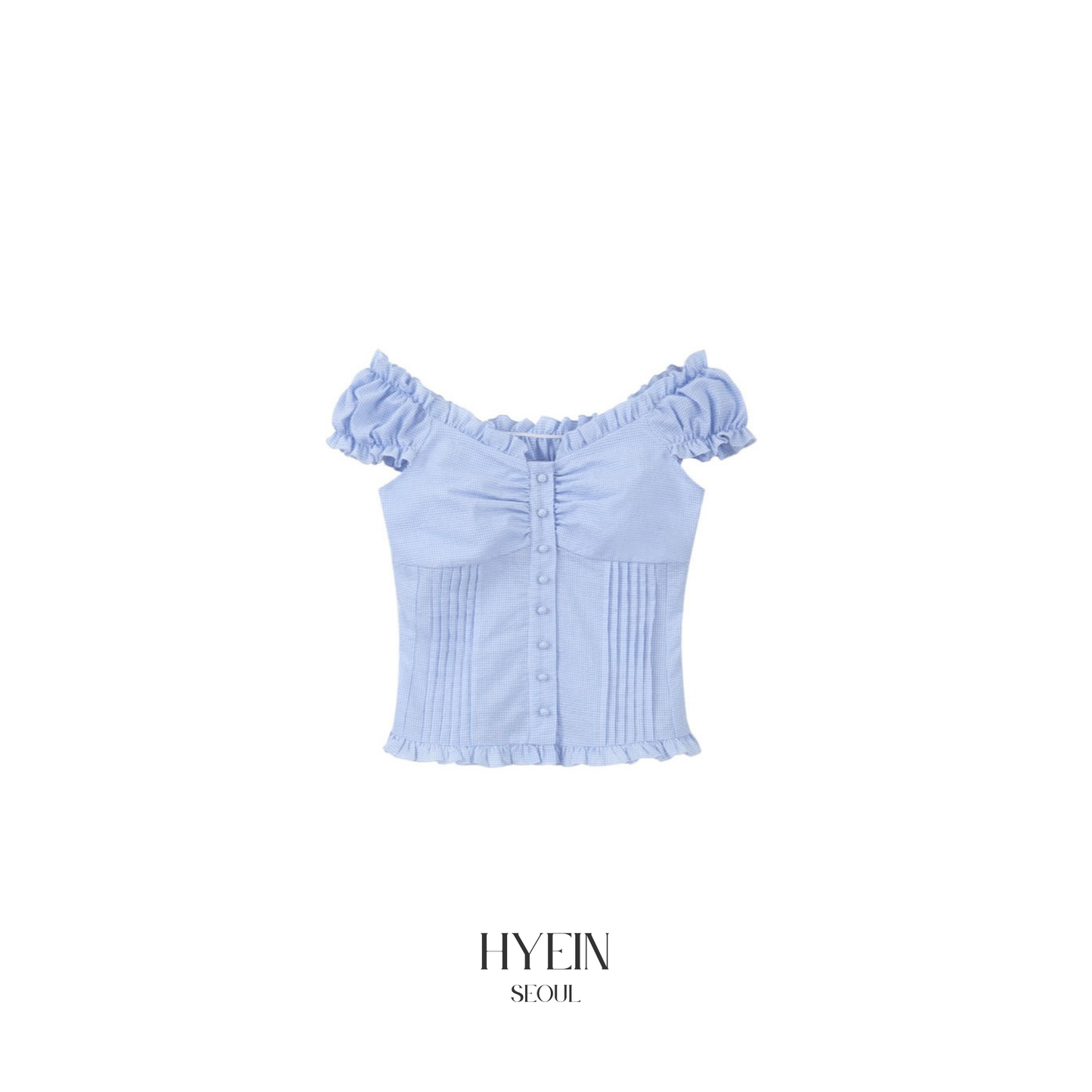 lotsyou ella blouse check blue【Hearts2Hearts(H2H) ian】
