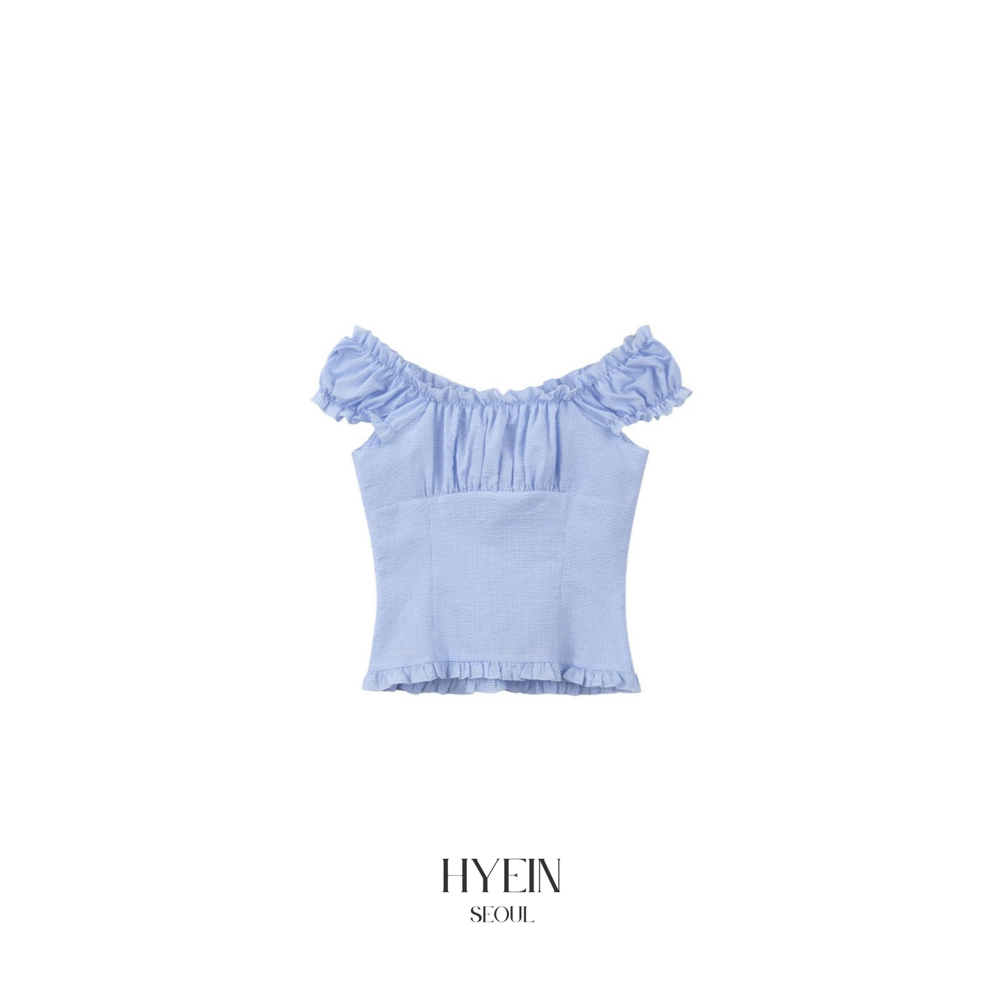 lotsyou ella blouse check blue【Hearts2Hearts(H2H) ian】