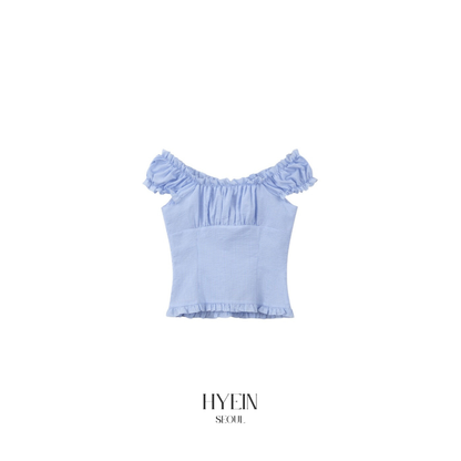 lotsyou ella blouse check blue【Hearts2Hearts(H2H) ian】
