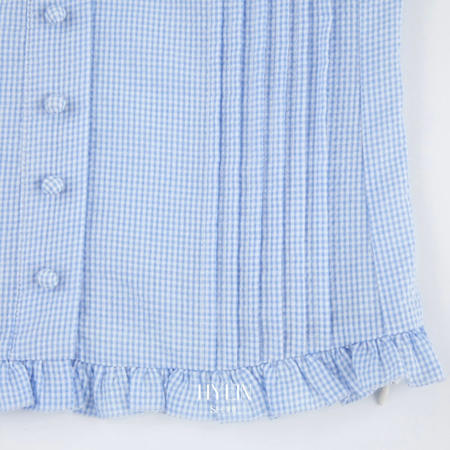 lotsyou ella blouse check blue【Hearts2Hearts(H2H) ian】
